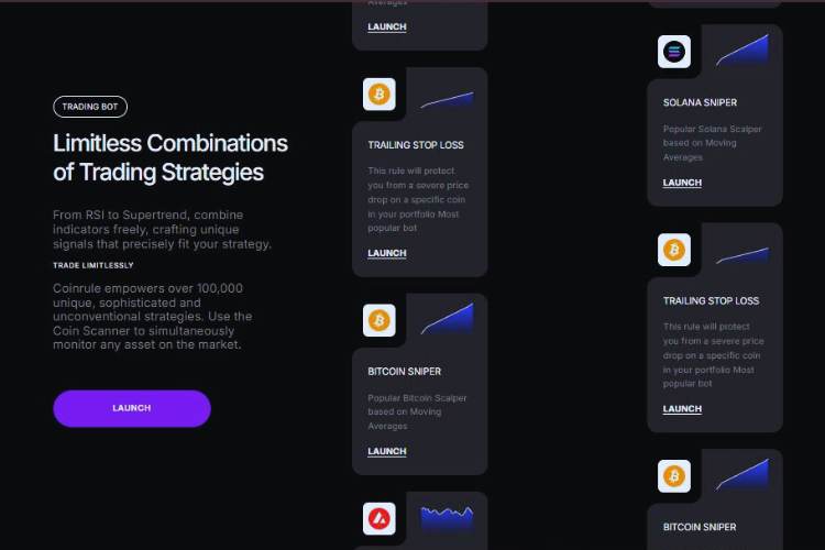 Generador de estrategias el corazón de Coinrule