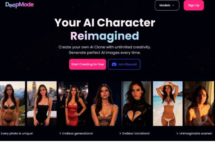 Generador de imágenes en modo profundo
