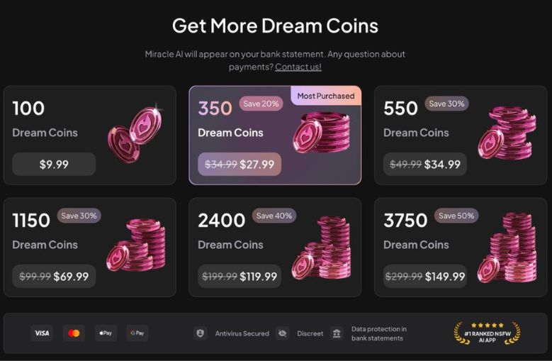 mydreamcompanion coins
