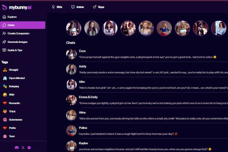 chat nsfw de mybunny ai