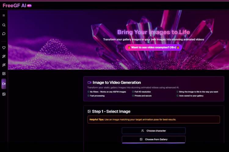 generación de vídeo sin censura con ia de freegf