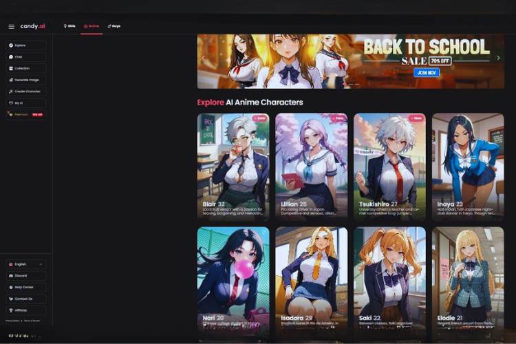 generador de anime candy ai