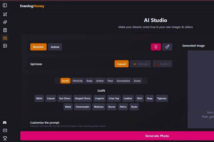 generador de imágenes nsfw de evening honey