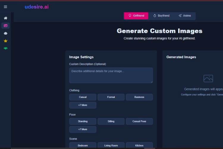 generador de imágenes nsfw de udesire ai