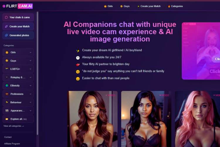 videochat con ia de flirtcam