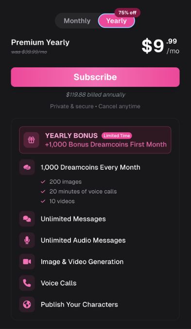 ourdream yearly plan